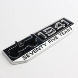 1941 75 Years JEEP Anniversary Badges Metal Emblem in silver