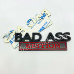 2PCS BAD ASS EDITION Car Badge Metal Emblem