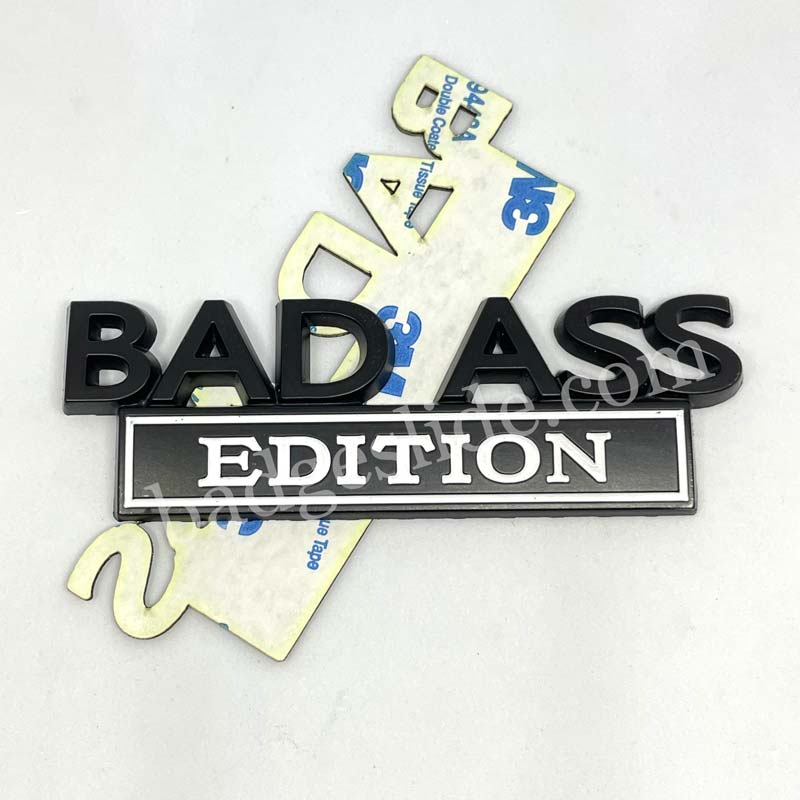 2PCS BAD ASS EDITION Car Badge Metal Emblem – Badgeslide