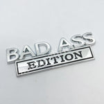 2PCS BAD ASS EDITION Car Badge Metal Emblem