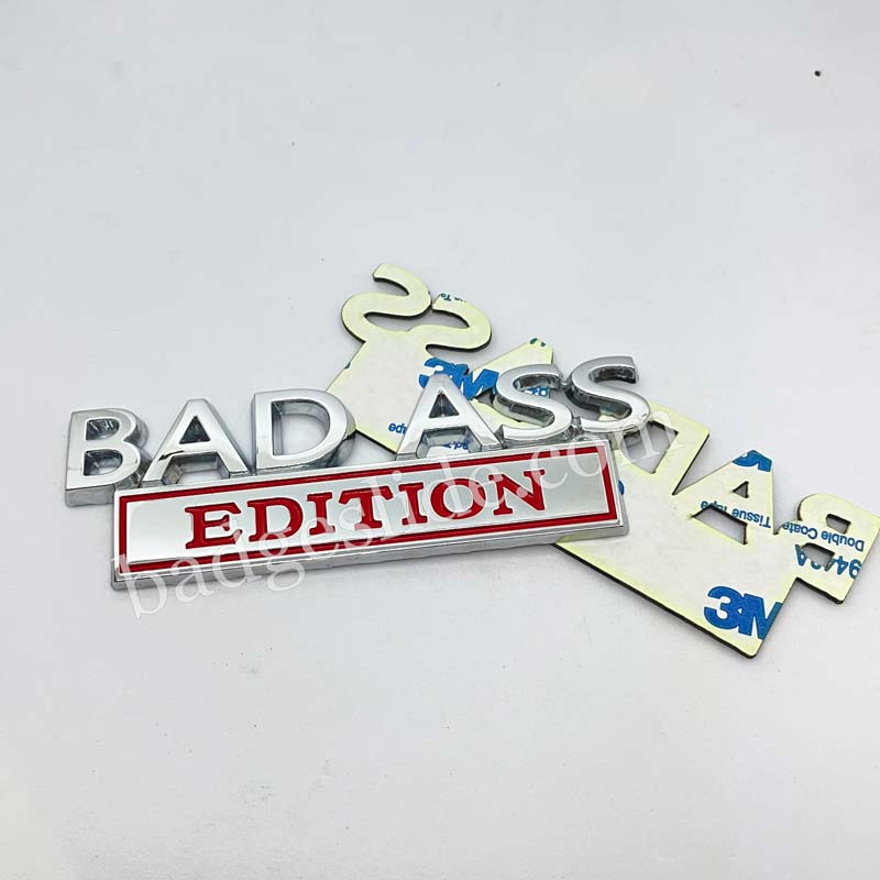 2PCS BAD ASS EDITION Car Badge Metal Emblem – Badgeslide