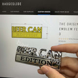 The Original Beer Can Edition Emblem Fender Badge-Custom-3