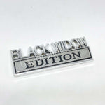 2 PCS BLACK WIDOW Edition Emblem Fender Badge