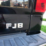 Big Size FJB 3D Raised Letters Car Emblem Badge