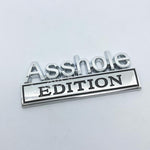 2 PCS Asshole Edition Emblem Fender Badge