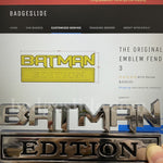 The Original BATMAN EDITION Emblem Fender Badge-Custom-3pcs