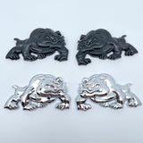 1 pair Bulldog Car Badge Car Metal Emblem