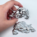 1 pair Bulldog Car Badge Car Metal Emblem