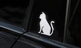 2 Pack Cat Metal Car Emblem