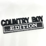 COUNTRY BOY Edition Metal Emblem Fender Badge