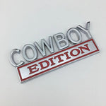 The Original COWBOY Edition Emblem Fender Badge