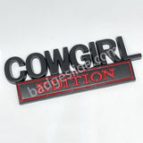 COWGIRL EDITION Car Badge Metal Emblem