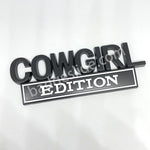 COWGIRL EDITION Car Badge Metal Emblem