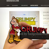 GRUMPY EDITION Emblem Fender Badge-Custom-2pcs(Red/Black)