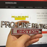 PRO-LINE PAVING Emblem Fender Badge-Custom-5pcs(Silver/Red)