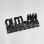 OUTLAW EDITION Metal Emblem Fender Badge