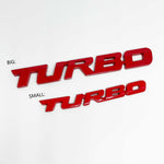 TURBO Metal Car Badge