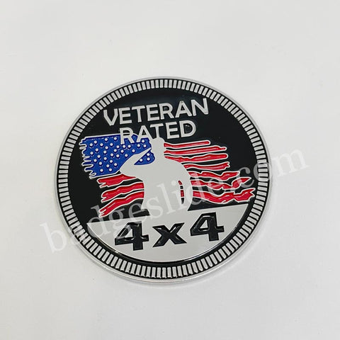 VETERAN RATED 4X4 CAR Badge