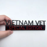 Vietnam Vet Special Edition Metal Car Badge