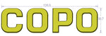 COPO Metal Emblem Car Badge-Chrome-6pcs