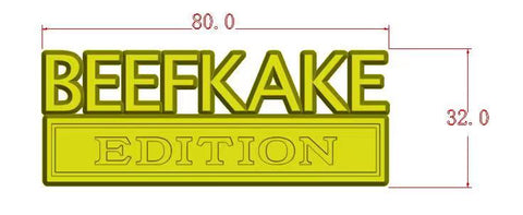 The Original BEEFKAKE Emblem Fender Badge-Custom-2