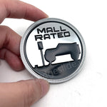 MALL Rated Round Shape Metal Badge