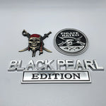Pirate Set of 3 Metal Car Emblem Fender Badge