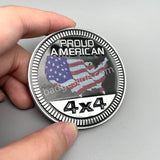 Proud American Rated Metal Badge