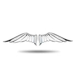 1 Pair Wings Metal Emblem Car Badge